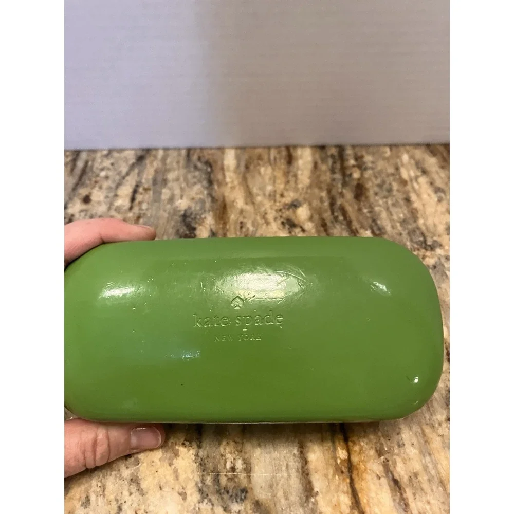 KATE SPADE GENUINE GREEN HARD CASE FOR SUNGLASSES/GLASSES FRAME/EYEWEAR